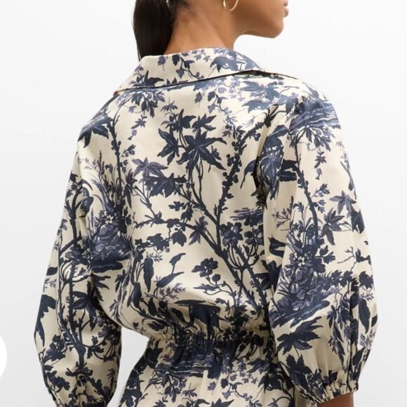 Cara Cara Robin Dress in Navy Vintage Floral Large NWT $495 - Picture 6 of 6